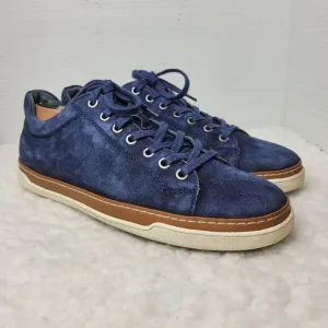 Allen Edmonds Porter Men's Size 8.5 Derby Sneakers Blue Navy Suede Shoes