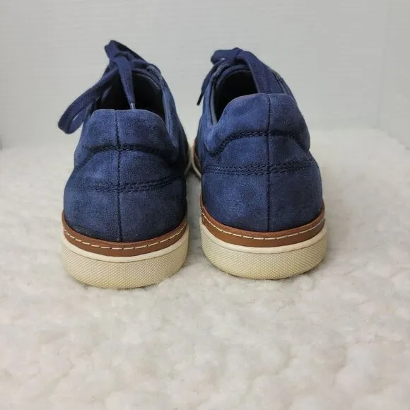 Allen Edmonds Porter Men's Size 8.5 Derby Sneakers Blue Navy Suede Shoes