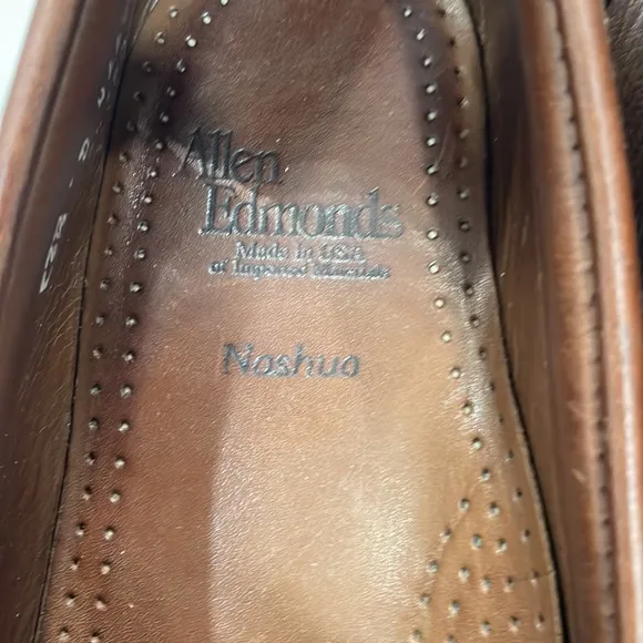 Allen Edmunds Loafers Men’s Brown Nashua Tassel Shoes Size 6.5