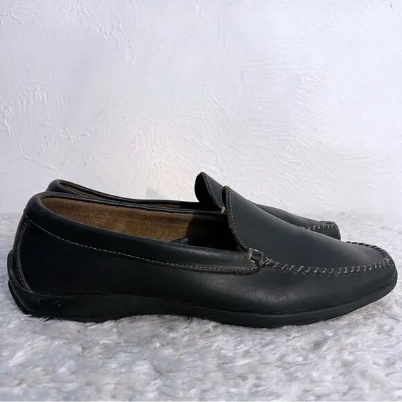 Allen Edmonds Shoes El Paso Driving Loafers  Black Leather Mens SZ 11.5 D
