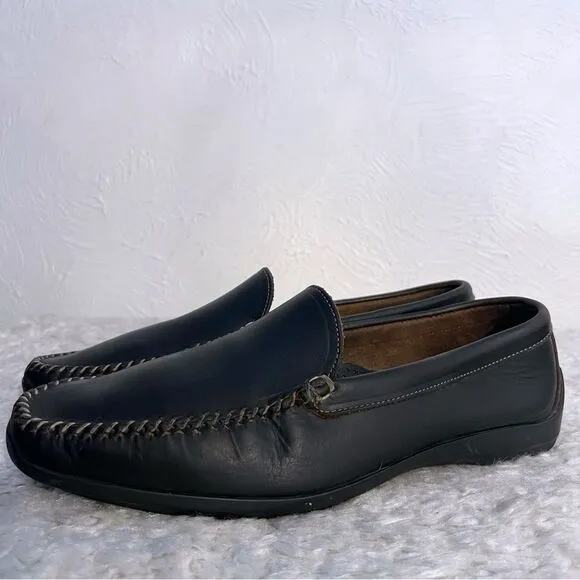 Allen Edmonds Shoes El Paso Driving Loafers  Black Leather Mens SZ 11.5 D