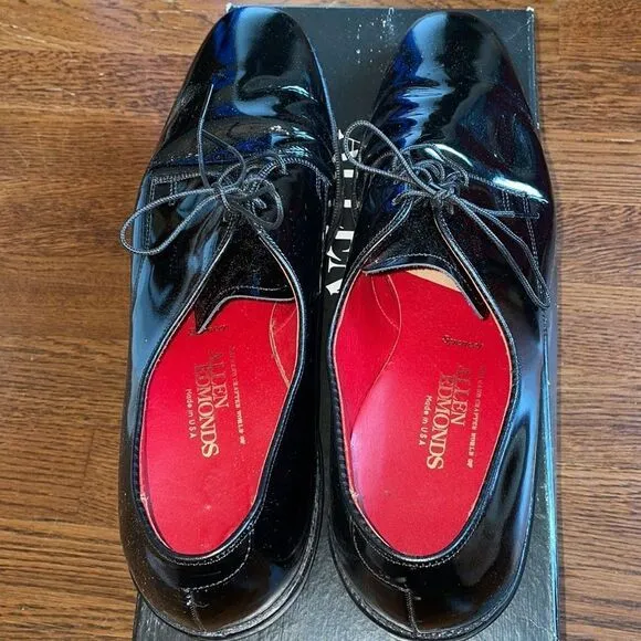 Allen Edmonds Spencer black patent leather dress shoes