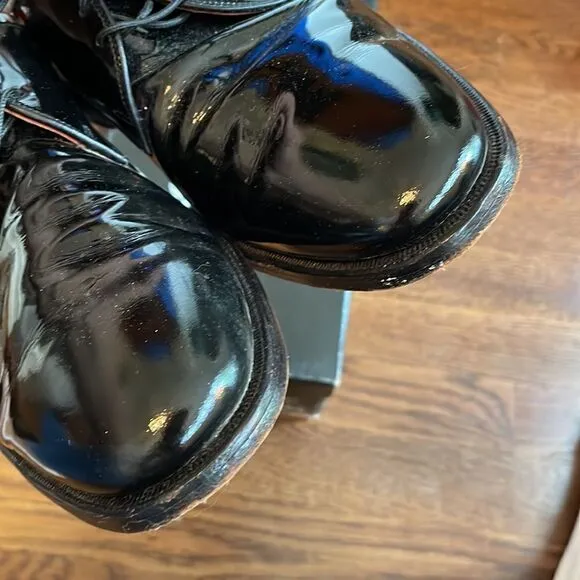 Allen Edmonds Spencer black patent leather dress shoes
