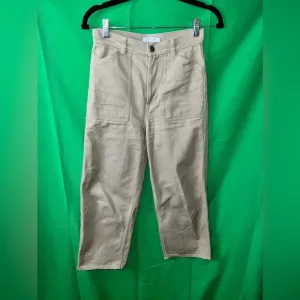 &amp; other stories khaki cropped denim jeans, size 2