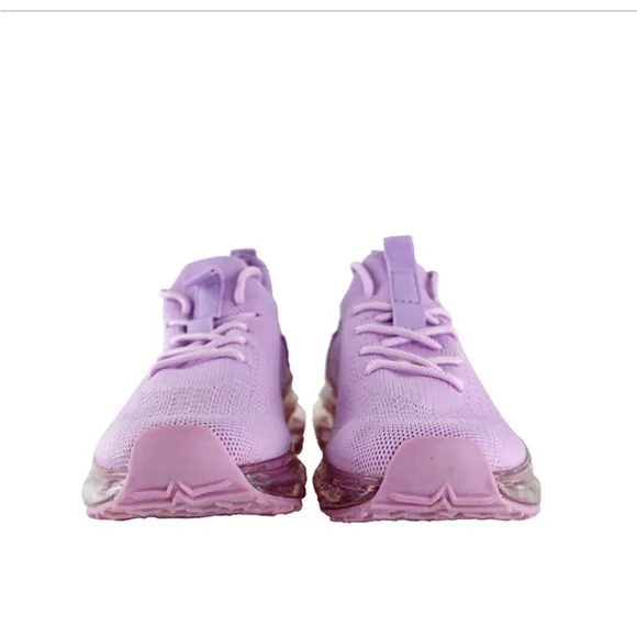 &quot;La Sheelah&quot; Purple Clear Sole Athletic Shoes