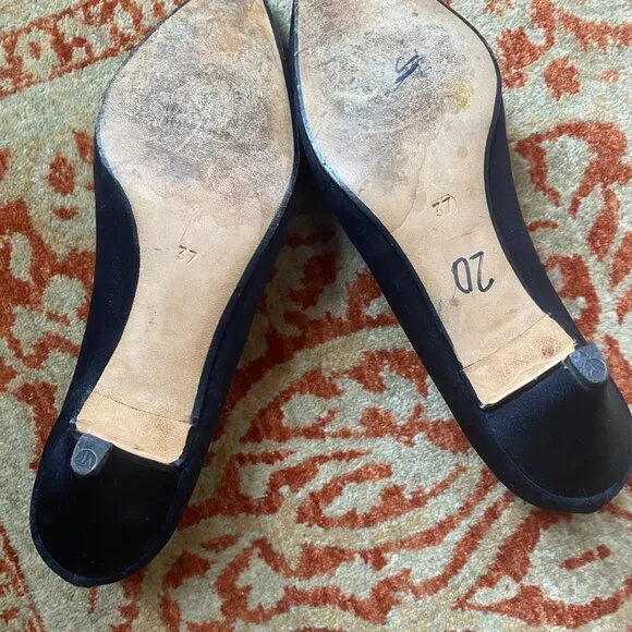 Andrea Pfister Unique 37 EU Black Cloth Heels