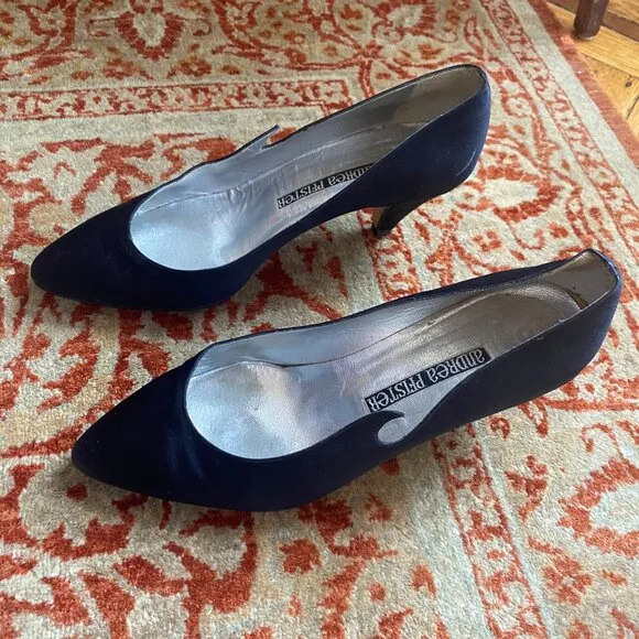 Andrea Pfister Unique 37 EU Black Cloth Heels