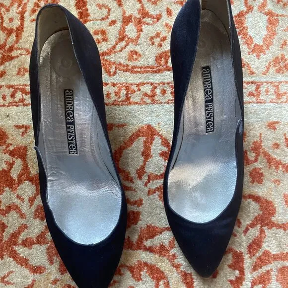 Andrea Pfister Unique 37 EU Black Cloth Heels