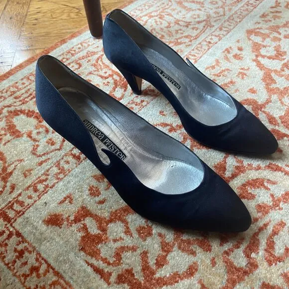 Andrea Pfister Unique 37 EU Black Cloth Heels