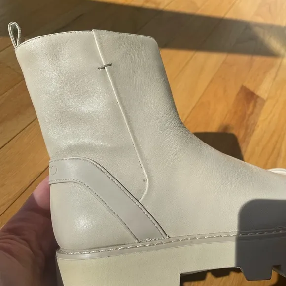 Anthropologie Franco Sarto Brandie Lug Sole Premium Leather Boots
