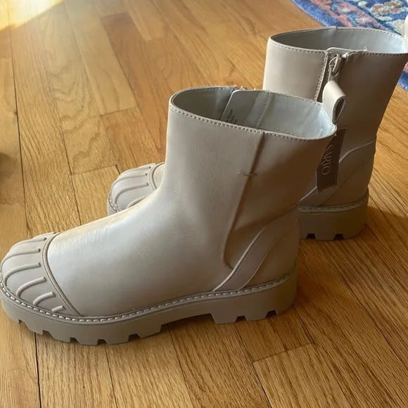 Anthropologie Franco Sarto Brandie Lug Sole Premium Leather Boots