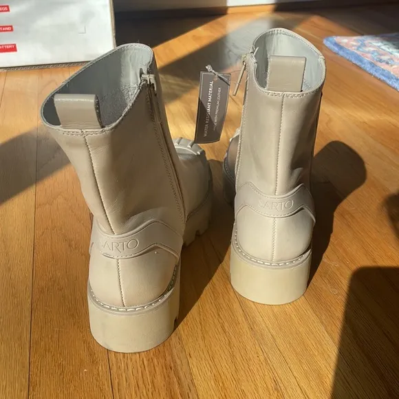 Anthropologie Franco Sarto Brandie Lug Sole Premium Leather Boots