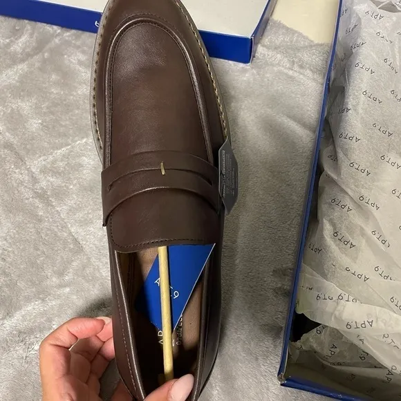 Apt. 9® Cedrick Men'sDress Loafers Mens Brown Shoes size 11.5 ortholite eco