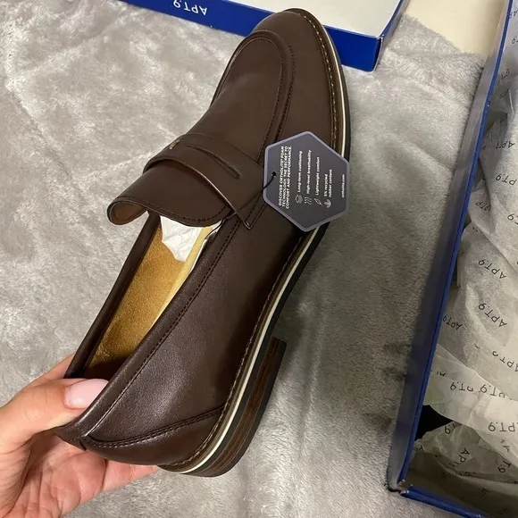 Apt. 9® Cedrick Men'sDress Loafers Mens Brown Shoes size 11.5 ortholite eco