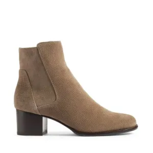 Aquatalia Tisha Weatherproof Taupe Suede Booties