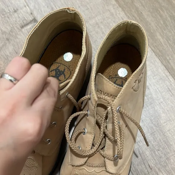 Ariat lace up leather suede shoes, size 7.5