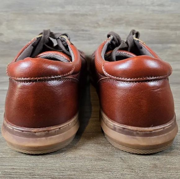 Arkbird Original Oxford Shoe Brown Leather Lace Up Texture Lined Men Sz 11