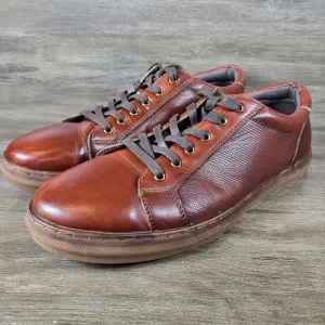 Arkbird Original Oxford Shoe Brown Leather Lace Up Texture Lined Men Sz 11