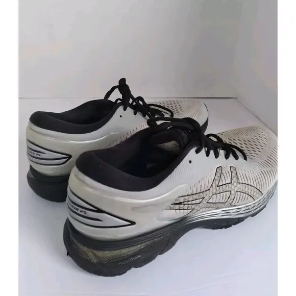 ASICS‎ Gel-Kayano 25 Running Athletic Sneaker White Black Performance Training