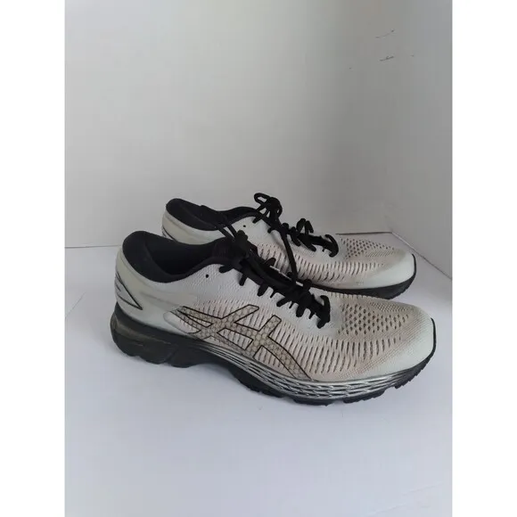 ASICS‎ Gel-Kayano 25 Running Athletic Sneaker White Black Performance Training