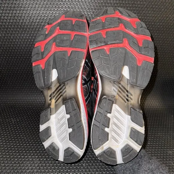 ASICS Gel Kayano 27 Red Black Running athletic Shoes Sneakers Men Size 9.5