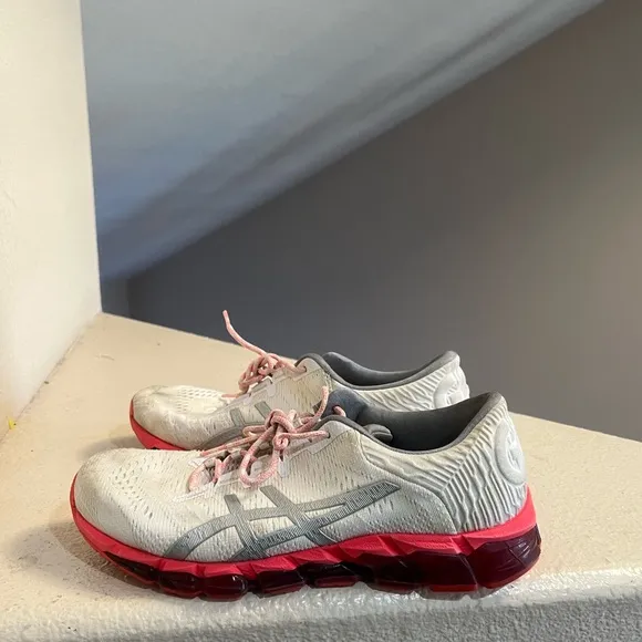 Asics‎ Gel-Quantum 360 Full Gel White Pink Running Comfort Shoes Womens Size 9