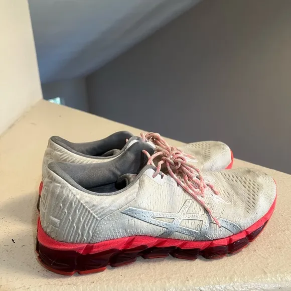 Asics‎ Gel-Quantum 360 Full Gel White Pink Running Comfort Shoes Womens Size 9