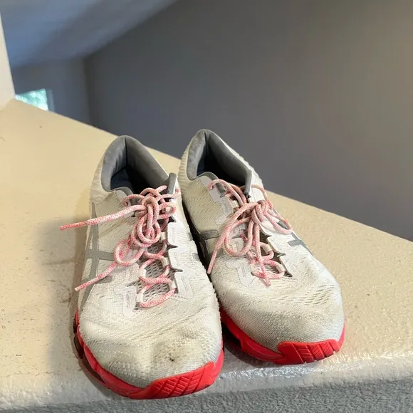 Asics‎ Gel-Quantum 360 Full Gel White Pink Running Comfort Shoes Womens Size 9