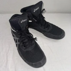 Asics Matflex 6 Wrestling Shoes Men Size 10.5 Black Boxing MMA Sneakers 1081A021