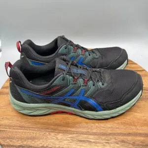 Asics Mens Gel Venture 9 Shoes Men Size 13 Running Black Blue Red Green 1011B486