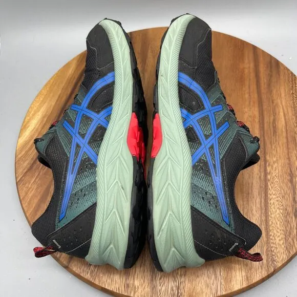 Asics Mens Gel Venture 9 Shoes Men Size 13 Running Black Blue Red Green 1011B486