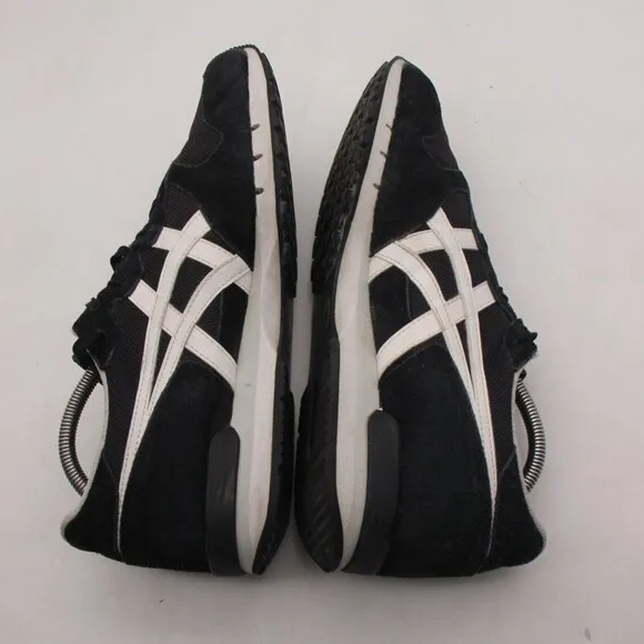 Asics Onitsuka Tiger Alvarado Athletic Shoes Men's 11 Black White Suede D845L