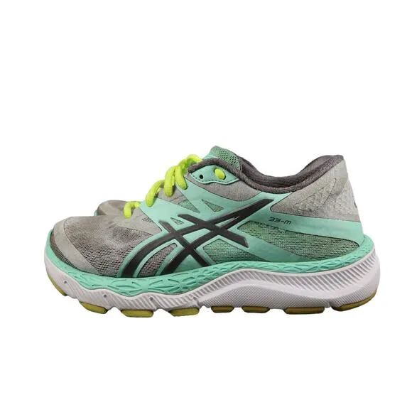 Asics Shoes Womens 6.5 Athletic Trainer 33-M Running Comfort Sport Cushion Grey