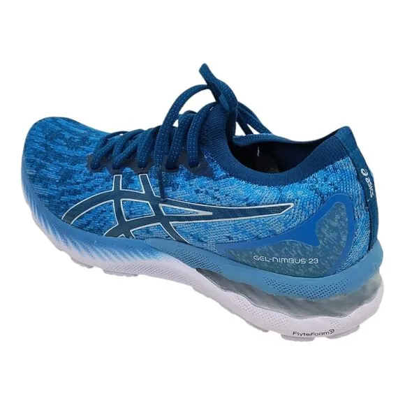 ASICS Women's Gel-Nimbus 23 Knit Running Shoes Mako Blue Size 10.5 Women