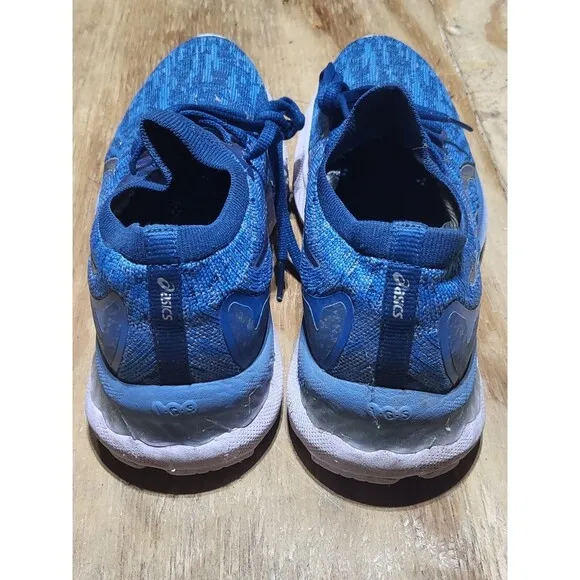ASICS Women's Gel-Nimbus 23 Women 8 Knit Running Shoes, Grey Floss/MAKO Blue