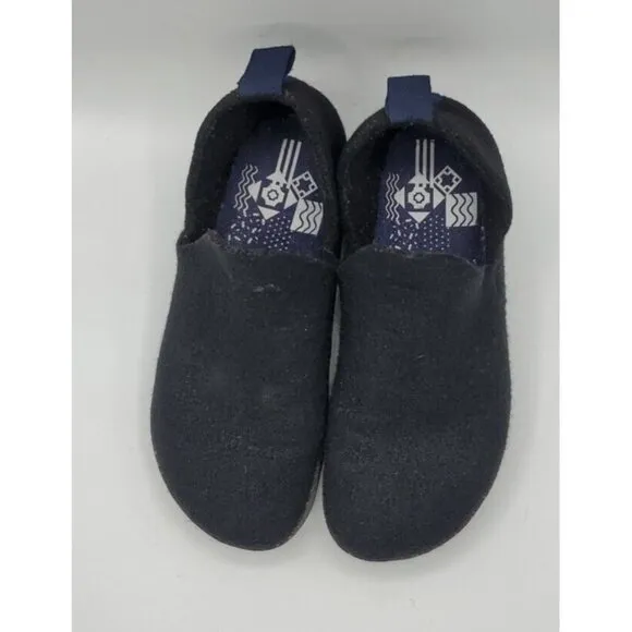 Asportuguesas Fly London Unisex Slip-on Wool Shoes City Black Size 38 / 7.5
