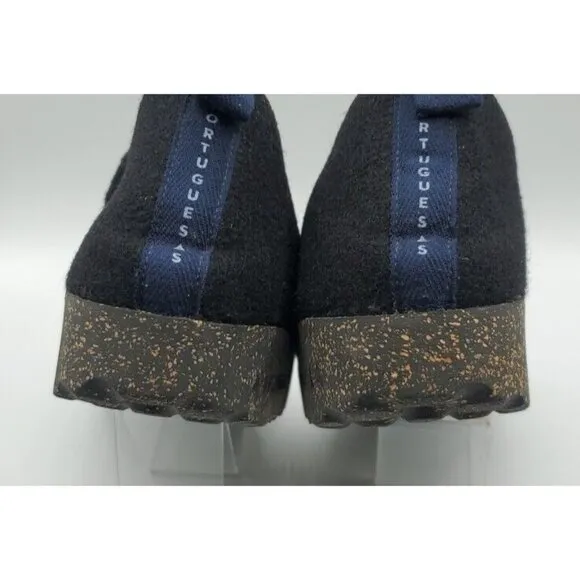 Asportuguesas Fly London Unisex Slip-on Wool Shoes City Black Size 38 / 7.5