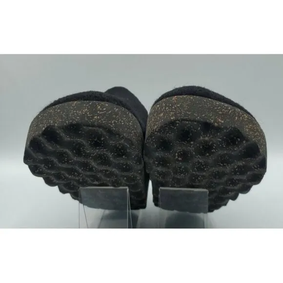 Asportuguesas Fly London Unisex Slip-on Wool Shoes City Black Size 38 / 7.5