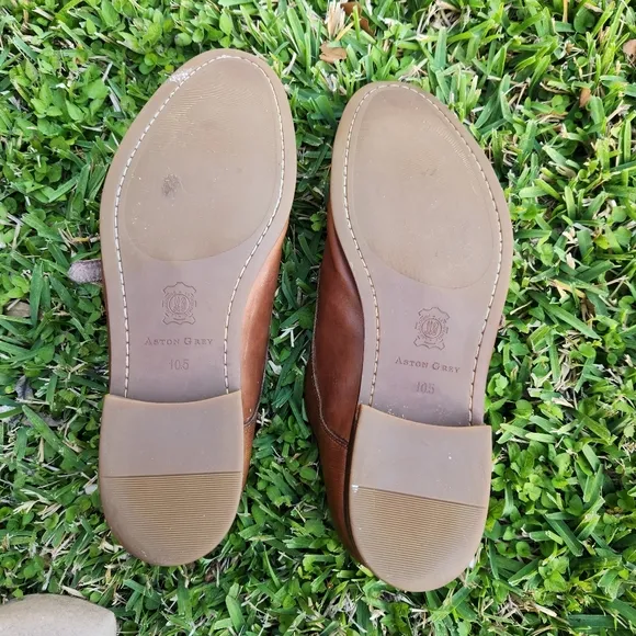 Aston Grey Norelli Double Monk Strap Brown Leather Men's Shoes Size 10.5
