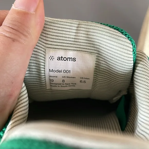 ATOMS 001 GREEN WOMENS 8