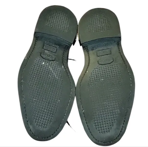 Avonite Hypalon High Gloss Black Military Dress Shoes Vibram Rubber Sole