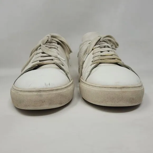 Axel Arigato Shoes Men 10 White Leather Clean 90 Sneakers Lace Up Distressed