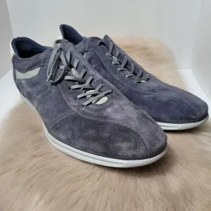 Bacco Bucci Men's Gray Suede Mens Sneakers Shoes Size 12