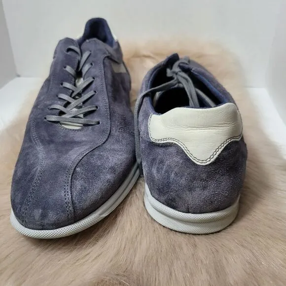 Bacco Bucci Men's Gray Suede Mens Sneakers Shoes Size 12