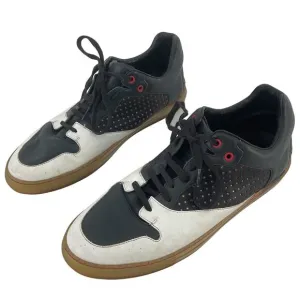 Balenciaga Paris 391210 Low-Top Blue Leather Sneakers Men's Size 13 Preowned