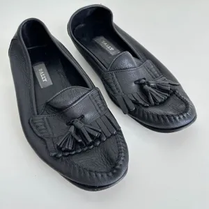 Bally Loafers Mens 7 US Leather Tassel Shoes Carpino Vintage