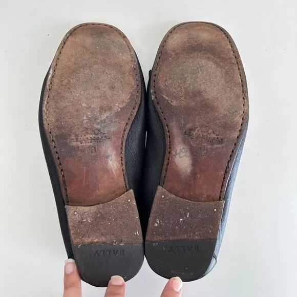 Bally Loafers Mens 7 US Leather Tassel Shoes Carpino Vintage