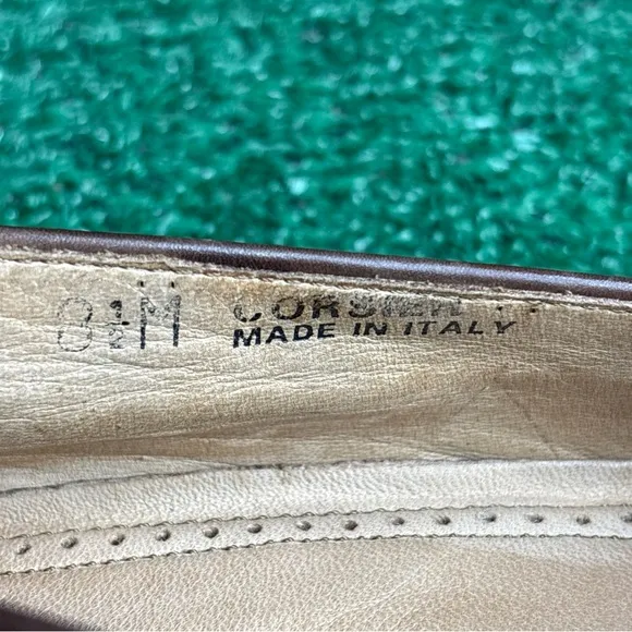 Bally Mens Leather Loafers Brown Basket Weave Shoes Size 8.5 - NEW