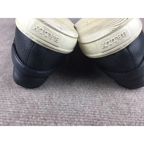 Bally Orniel Men's Navy Leather Slip On Casual Sneakers Shoes Sz EU UK 11/US 12