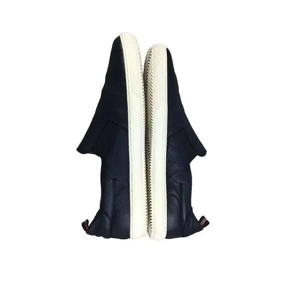 Bally Orniel Men's Navy Leather Slip On Casual Sneakers Shoes Sz EU UK 11/US 12